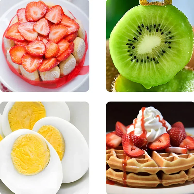 Multifunctional Strawberry Slicer Cutter Corer Huller Stem Remover Kitchen Gadget for Salad Cake Egg view 6