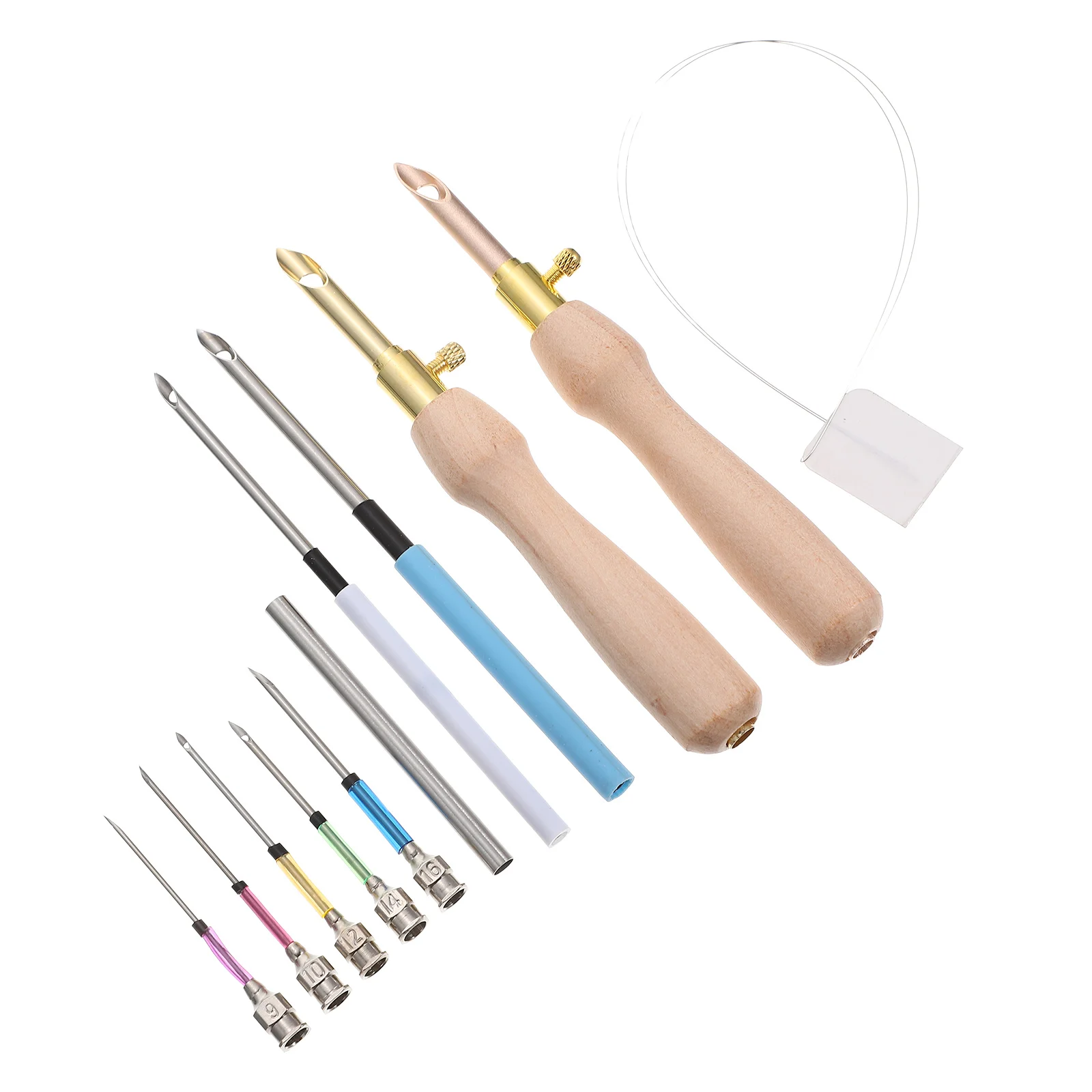 

1Set Punch Needle for Embroidery Made of Stainless Steel Plastic Wood Easy to Store Portable Stitching Accessory for Adults