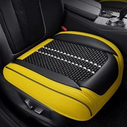 New Car Seat Cover Luxury Ice Silk Leather Front Seat Non-slip Cushion Universal Car Interior Protection Seat Cover Accessories