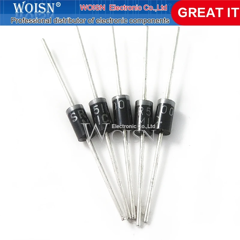 50 Stück Chipsatz sr5100 sb5100 do-41 Schottky Diode