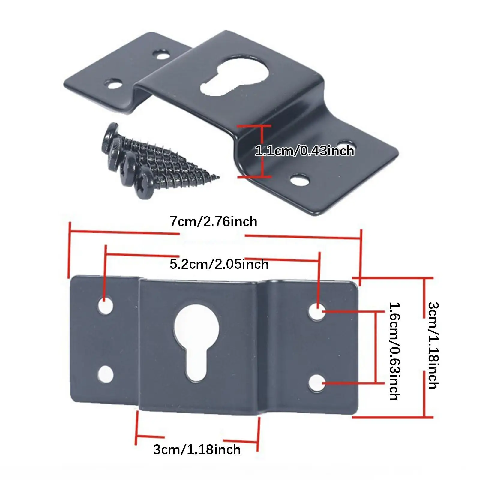 6Pcs Surround Speaker Wall Hanging Brackets for Loudspeaker with Screws
