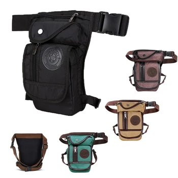 Fanny Packs Drop Leg Outdoor Running Waist Bag Hiking Climbing Camping Cycling Equestrian Gym Messenger Cross Body Canvas Nylon