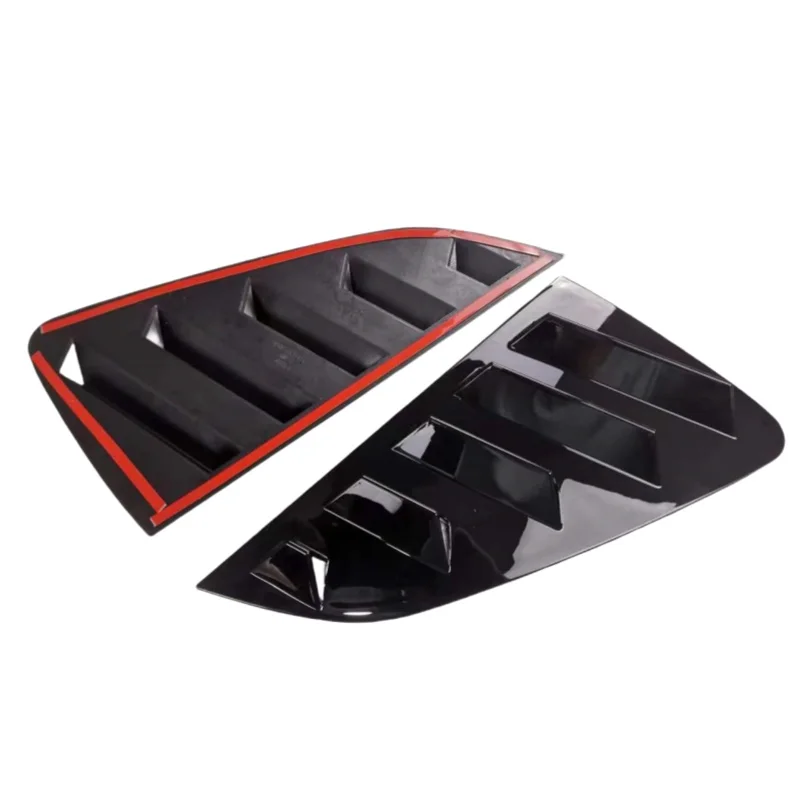 For VW Polo Mk6 GTI TGI TSI MPI 2017-2023 Car Rear Window Shutter Cover Trim Rear Triangle Window Shade Spoiler Bodykits