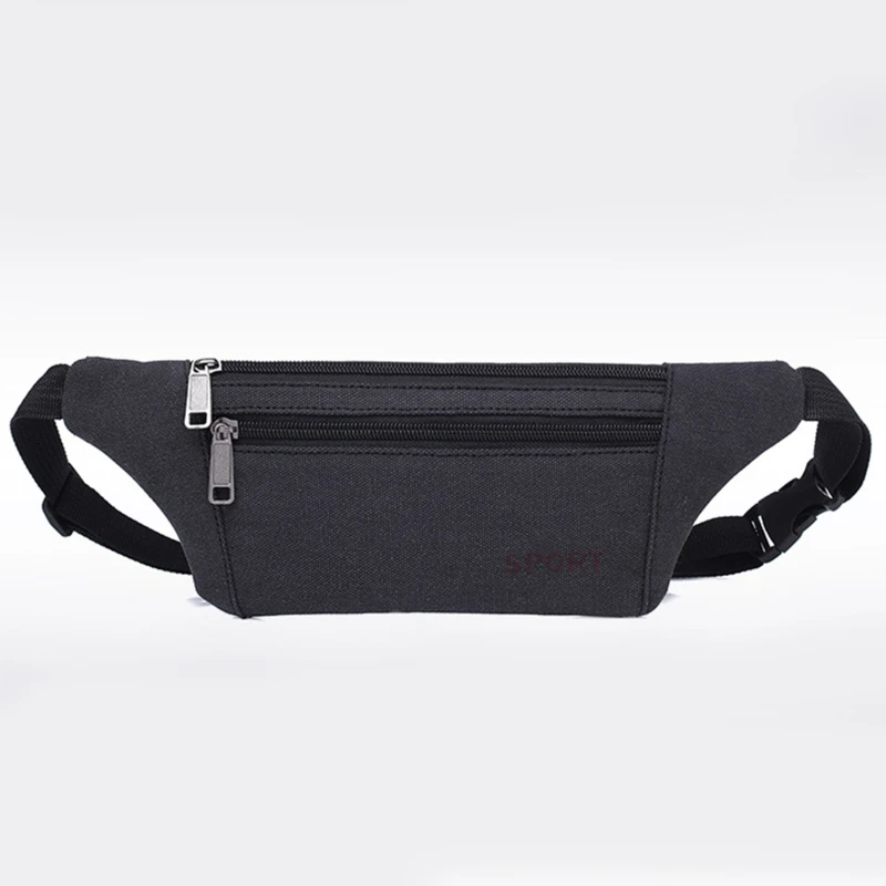 Fanny Pack Running Bags 2024 New Canvas Purse Travel Camping Hiking Pocket Belly Pouch For Phone Coins Women Men Waist Belt Bag