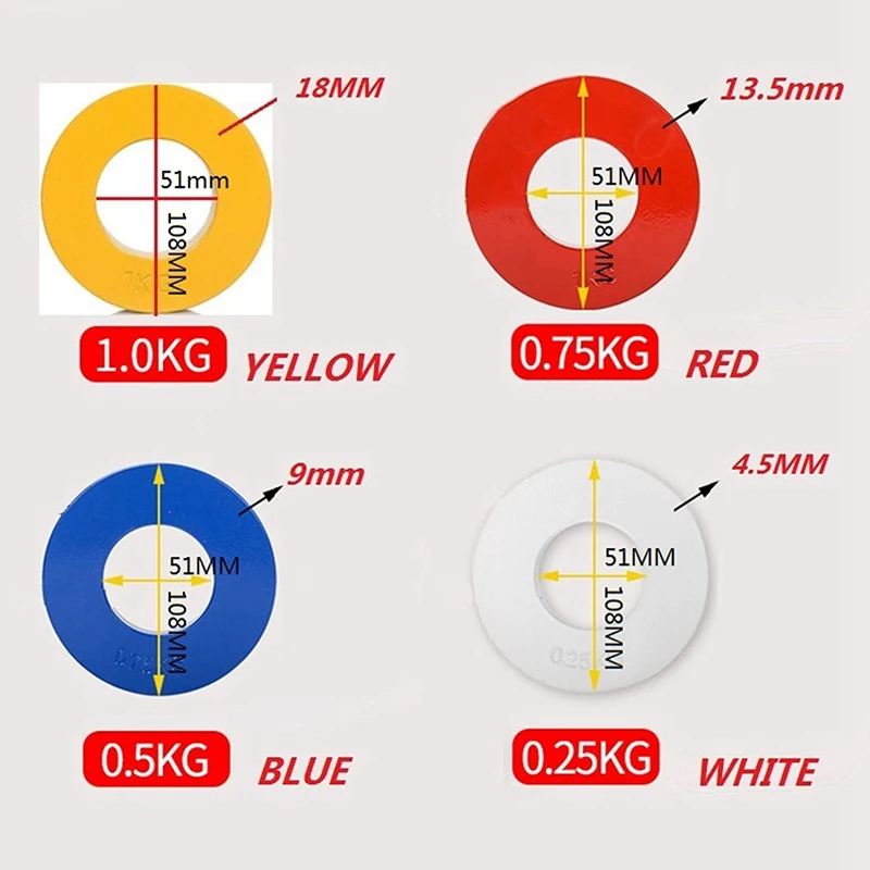 Hot fraksional bobot fraksional pelat berat Mini piring latihan kekuatan piring akurat Disk aksesori