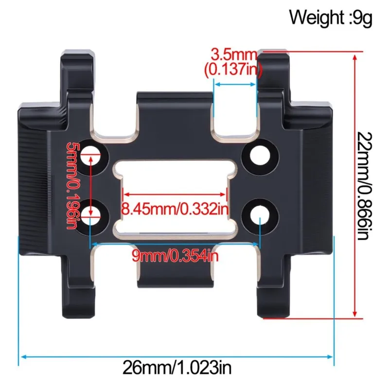MACH-RC Car Upgrade Chassis Weight Distribution Kit For 1/32 Redcat Ascent-32 RC Car Accessories