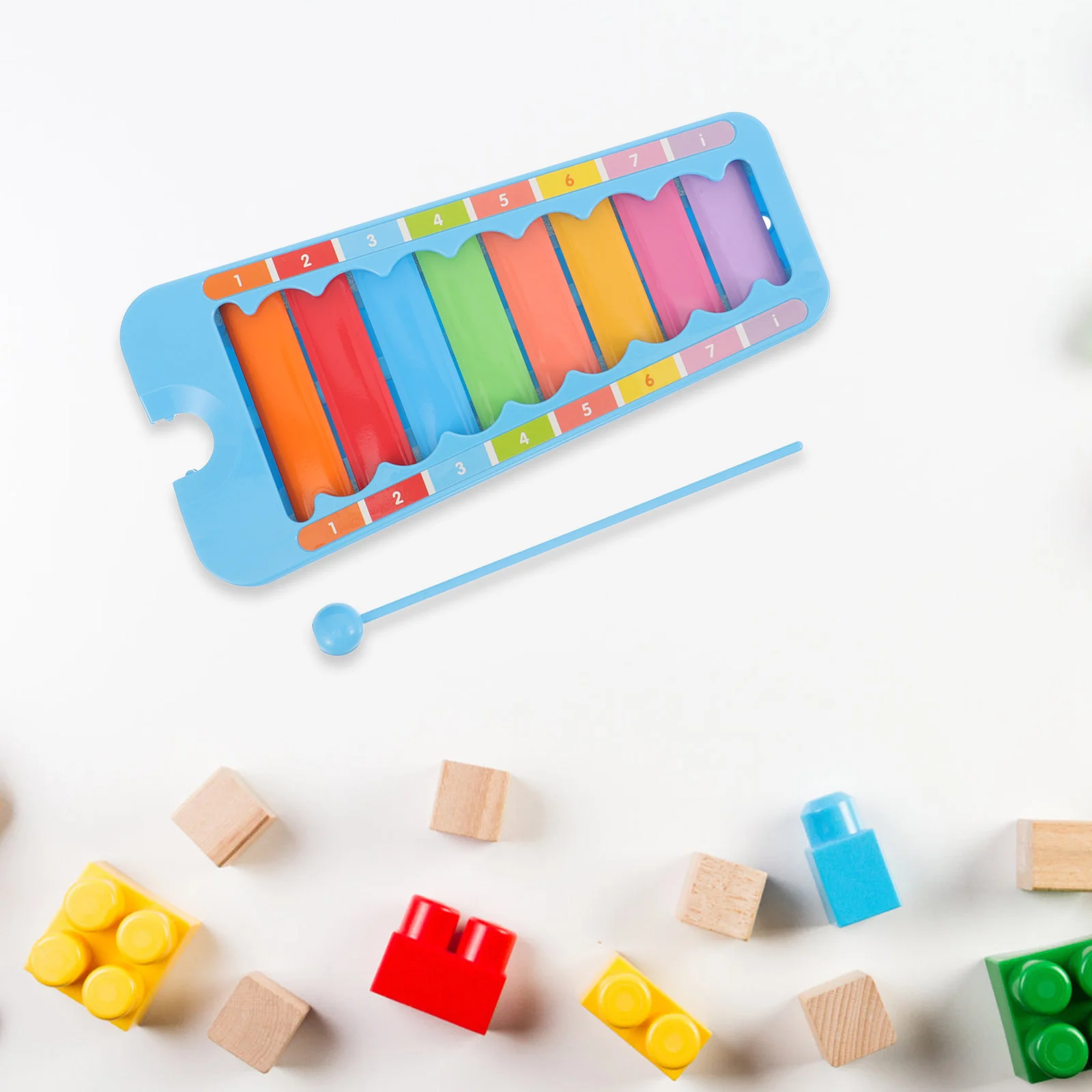 

Xylophone Toy Piano Hand Knock Music Gift for Students Glockenspiel Metal Toddler Child Kids