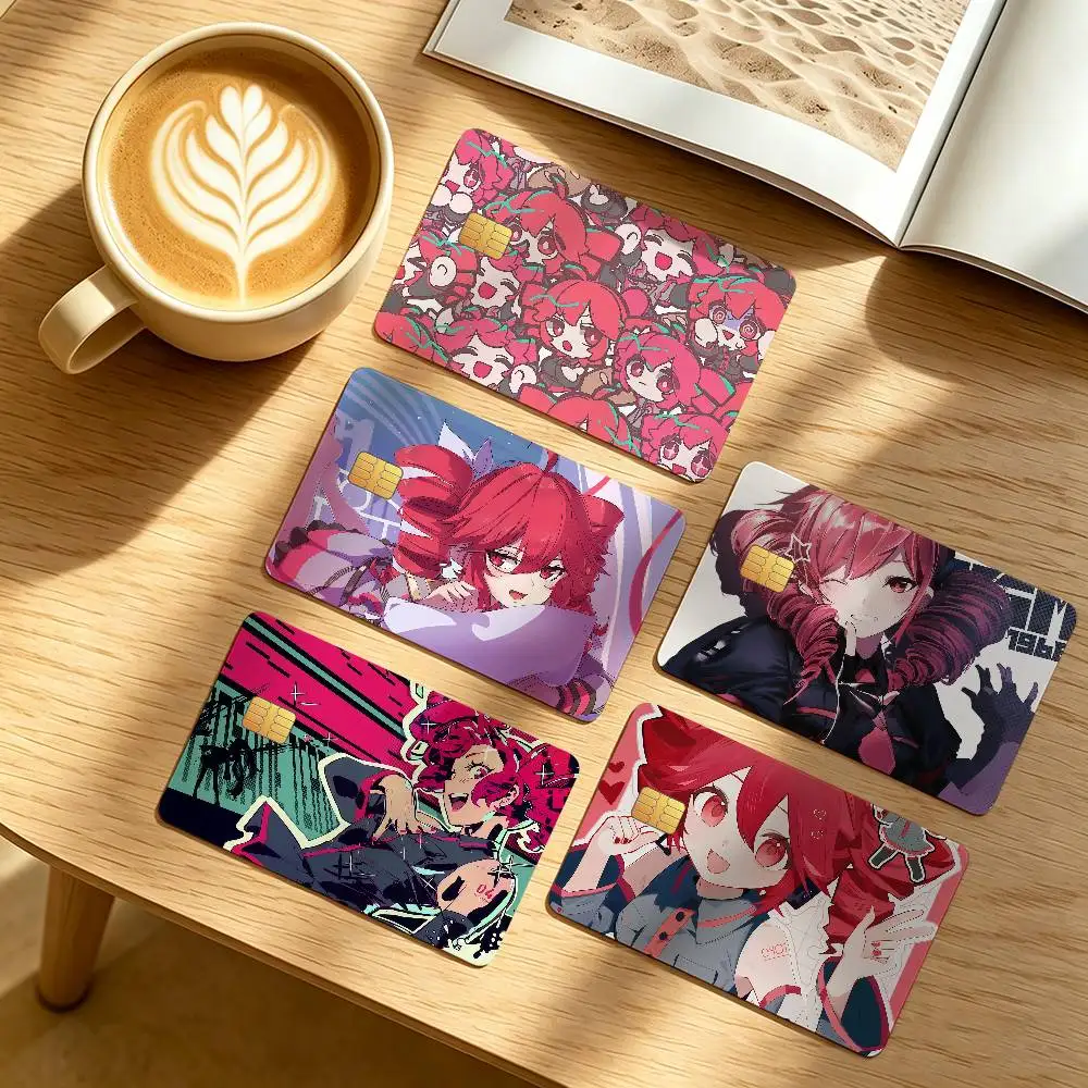 Singer K-Kasane T-Teto Credit Card Public Transportation Cards Protective Sticker Waterproof Card Face Decoration 4PCS