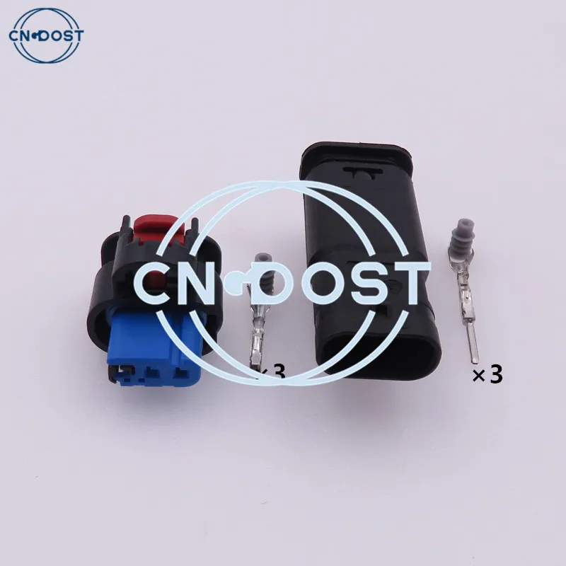 

1 Set 3 Pin Automobile Reversing Radar Wiring Harness Waterproof Plug AC Assembly For Buick Roewe 1-2296695-1 2203771-1