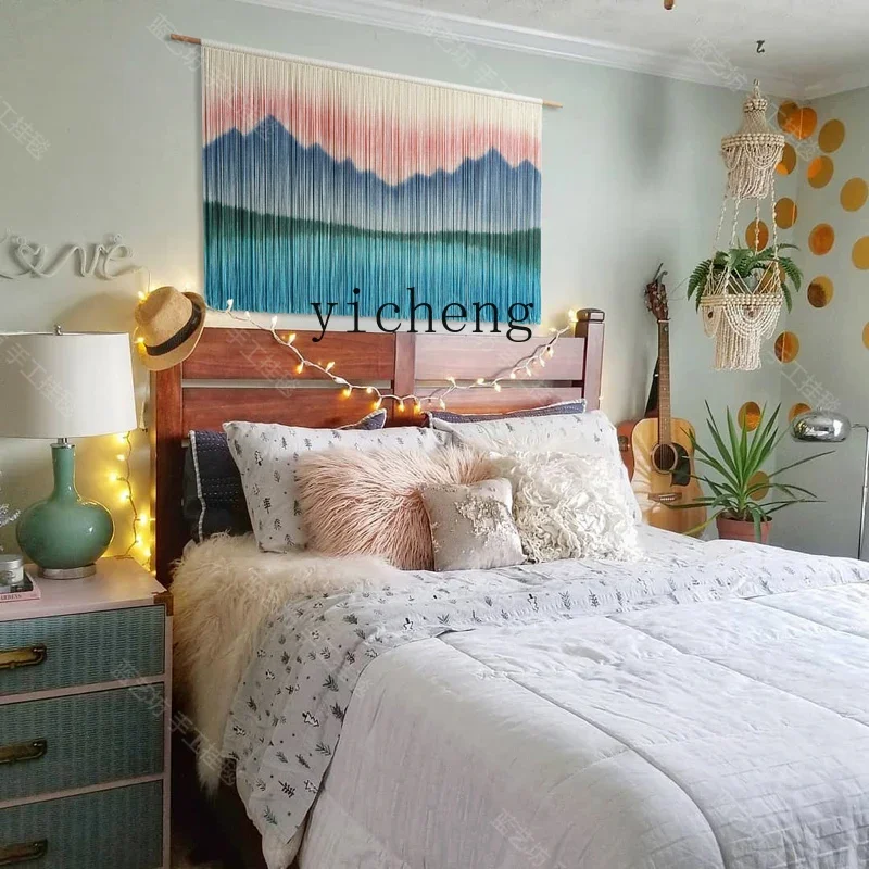 YFY Nordic Handwoven  Cotton Tapestry Living Room  Headboard Decoration  Soft Art Wall Tapestry