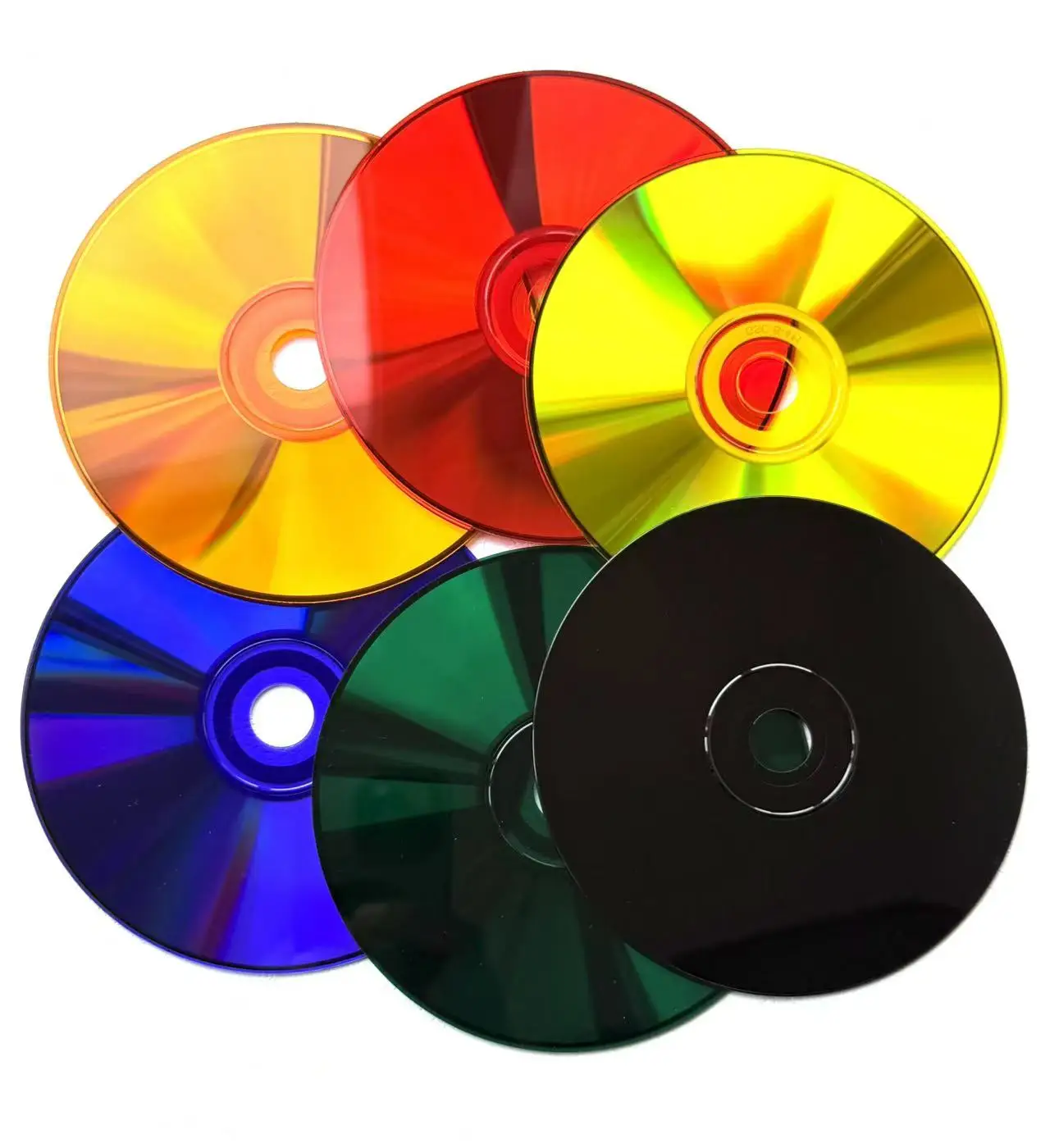 Wholesale 5 Discs Limited Multicolor Grade A 700 MB 52x Blank Black Printed CD-R Disc
