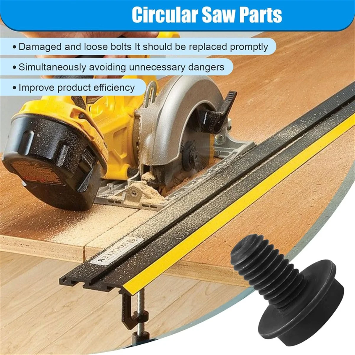 648697-00-2 648697-00 648697-00-2 Blade Bolt Circular Saw Replacement for -Blade Bolt DC390K DC310K DC390B 1PCS