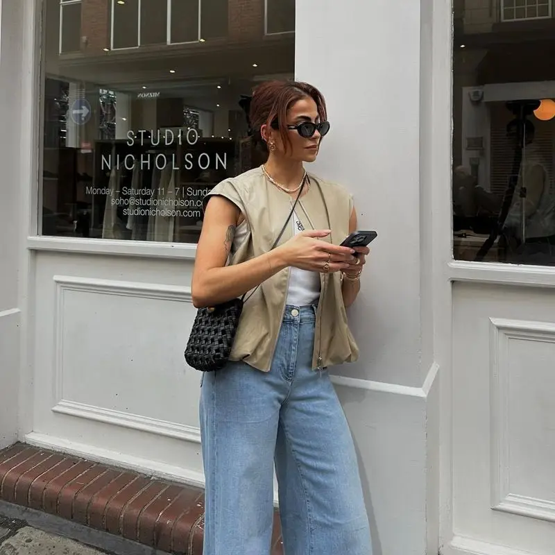 

Vests Waistcoats Thin Womens Vest Gilet Autumn Fleece-Lined Stand Collar Button-Down Reversible Hiking Trekking Cozy Drawstring