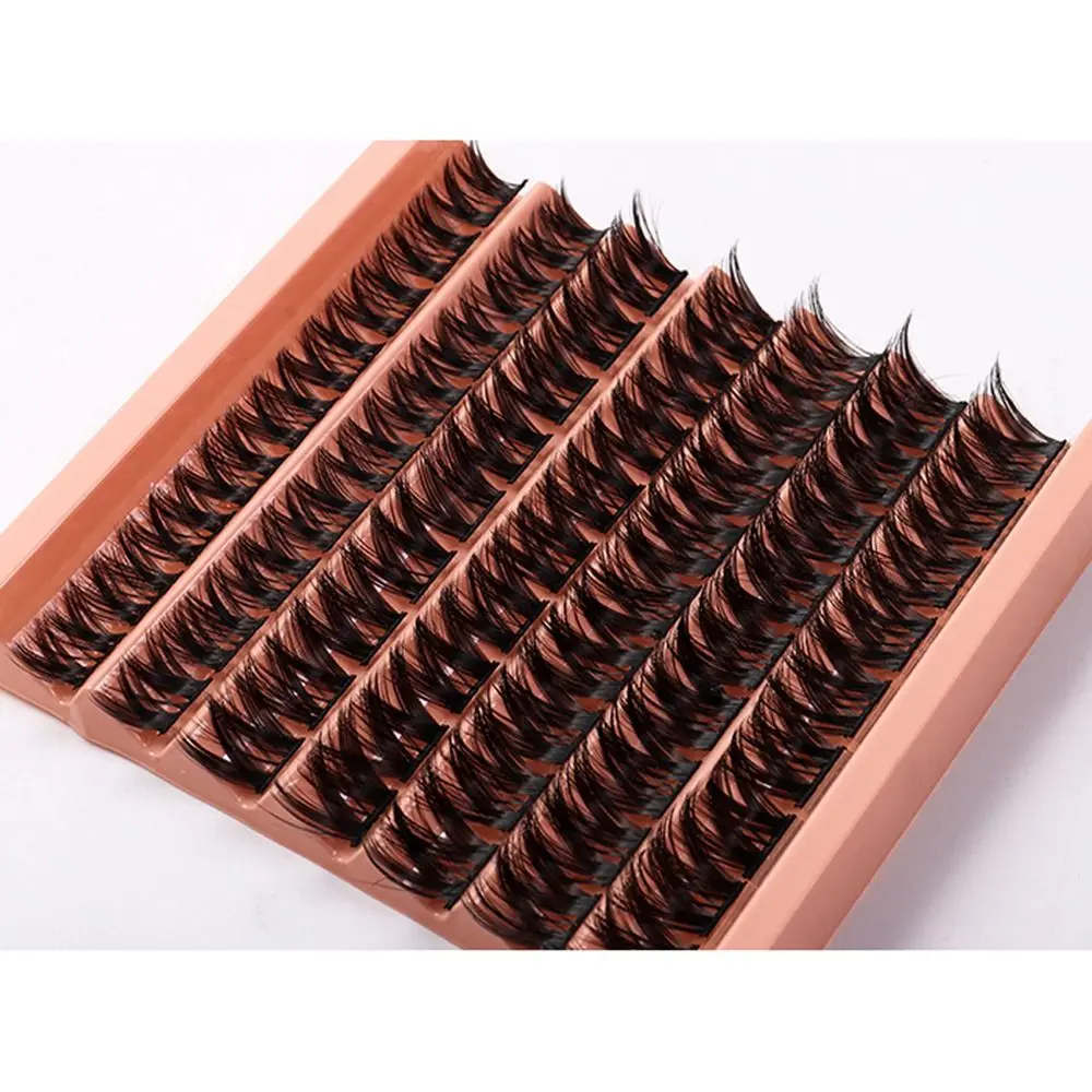 63 brillo/caja pestañas individuales suaves de racimo 10/12/14mm DIY pestañas postizas cruzadas esponjosas Hada C Curl pestañas de visón sintético para mujeres