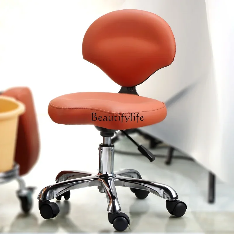 Pedicure Master Stool Beauty Shop Foot Massage Store Dedicated Low Stool