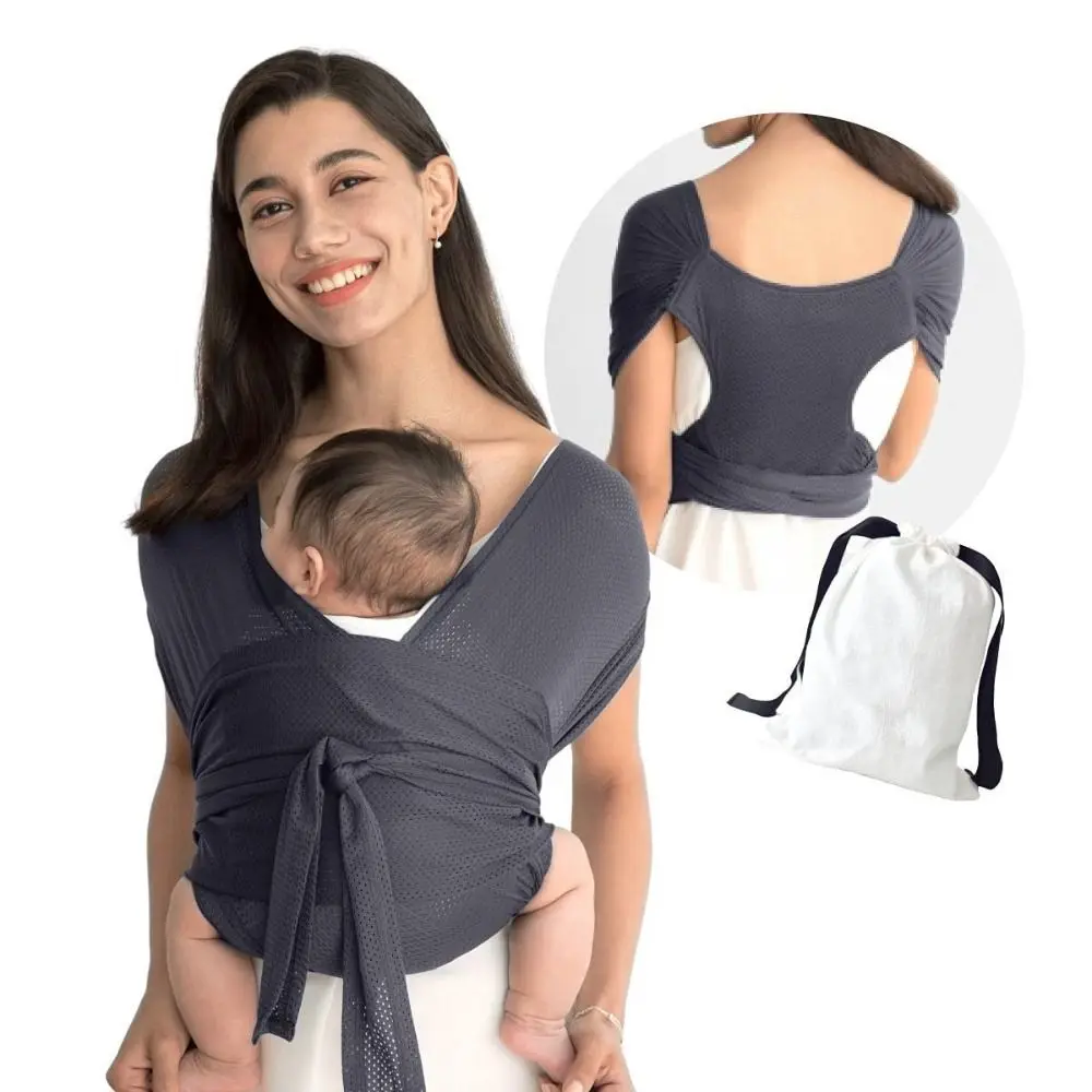 Universal Adjustable Baby Carrier Simple Front Hold Front Strap X-type Breathable Outing Baby Wrap