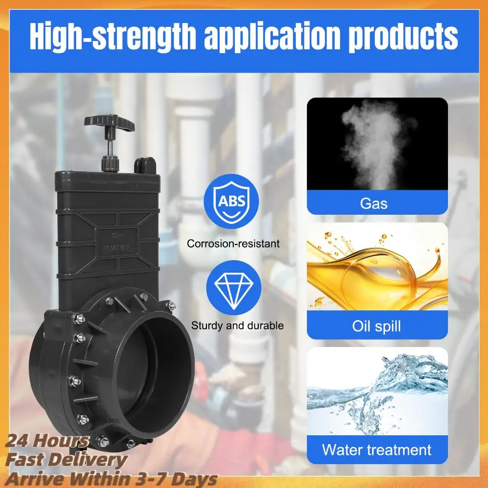 

6-дюймовый ПВХ-клапан-переходник с резьбовым соединением X-типа для прицепов, фургонов и автодомов, в сборе, для регулировки потока в трубах