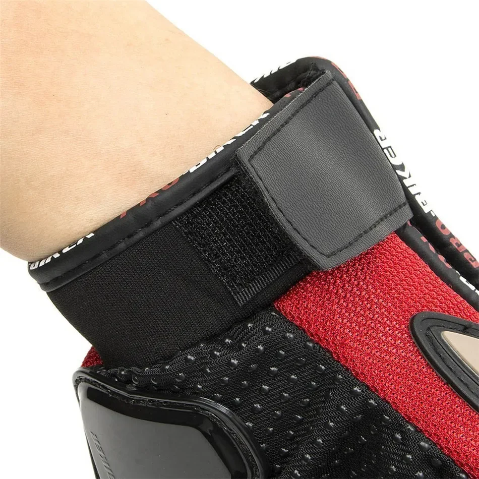 Hot Sale!! Summer Winter Full Finger Motorcycle Gants Luvas Motocross Leather Motorbike Guantes Moto Racing Gloves Red Black