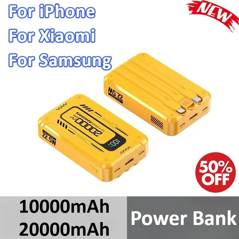 

10000mAh 20000mAh 22.5W Fast Charging Power Bank PD20W For iPhone For Xiaomi For Samsung Portable Charger External Battery