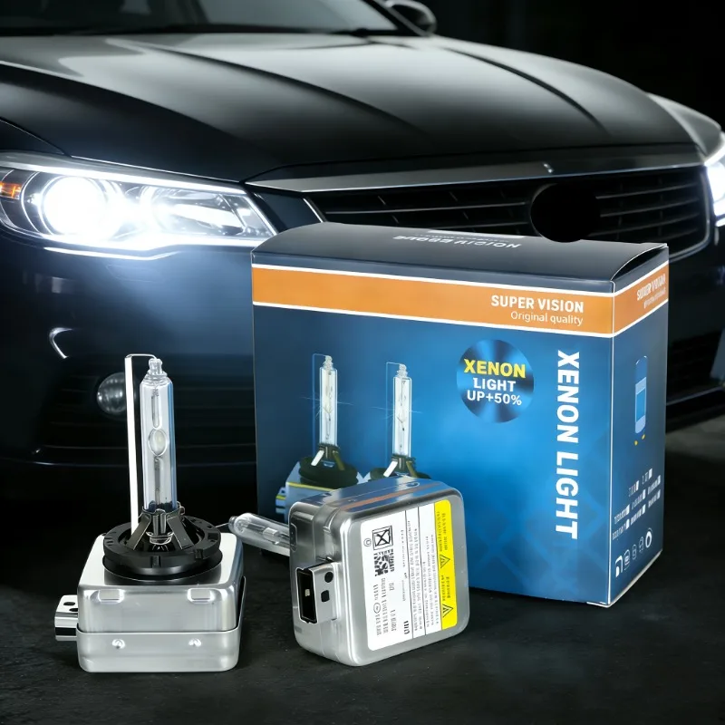 

1 Pair D1S D2S D3S D4S 6000K HID Bulb Car Xenon Headlight Headlight for Auto Light Hi/Low Beam Replacement Original Bulb