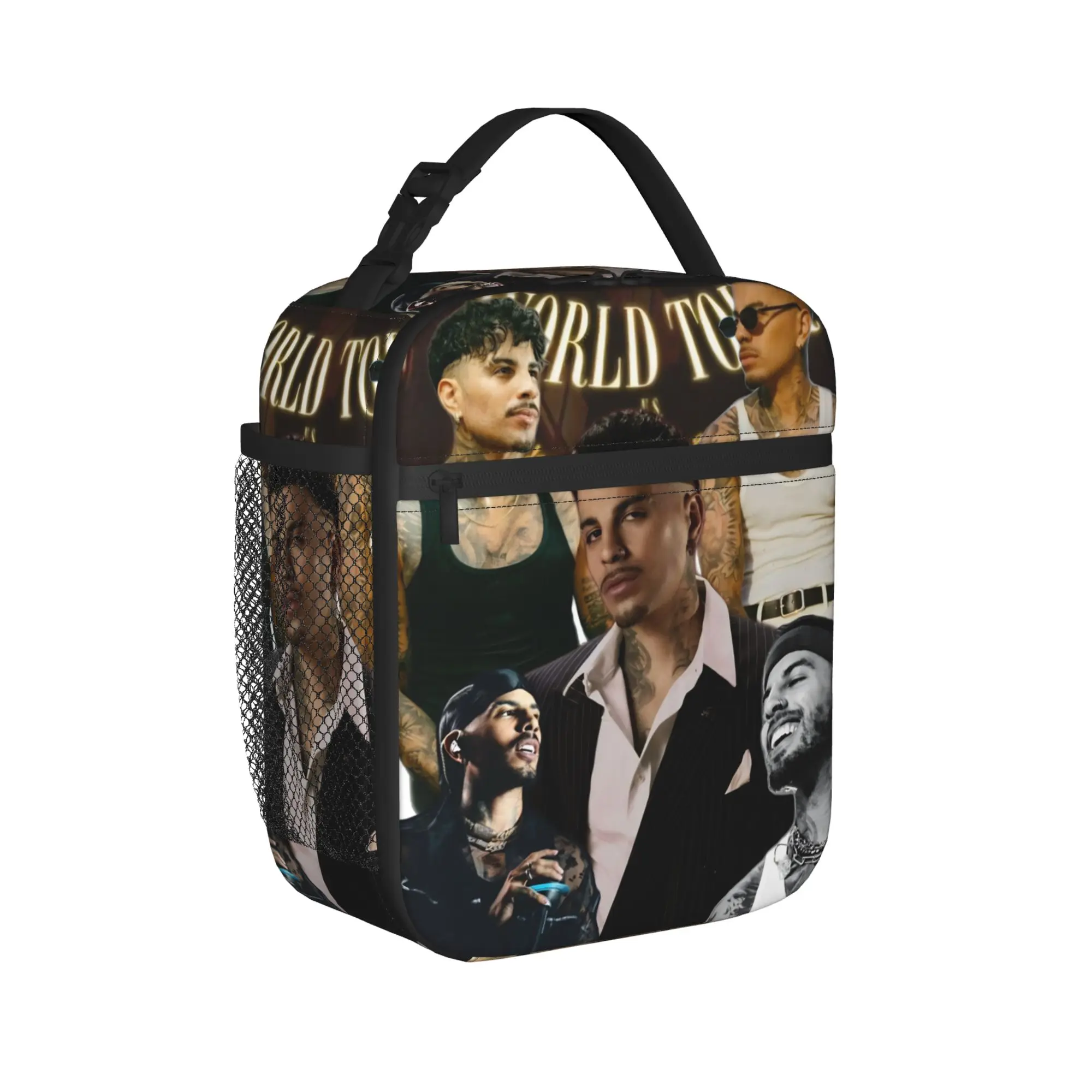 Rauw Alejandro Singer Rapper Accessories Insulated Lunch Bags For School  Food Storage Bag Portable Thermal Cooler Lunch Boxes