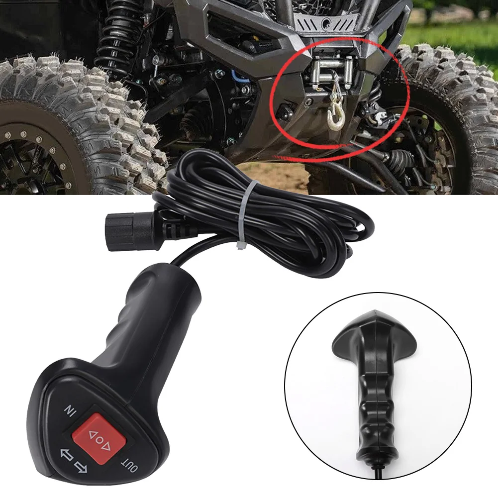 Car Accessories for winch Control Handle Winching Operations Quick Installation Wear-Resistant ABS Material Lightweight