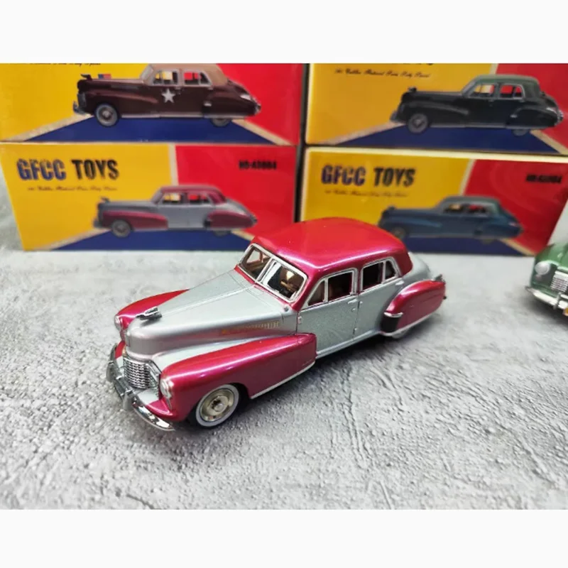 GFCC 1/43 Scale 1941 Cadi Fleetwood Vintage Classic Car Alloy Simulation Car Model Collection Display Toy Gifts