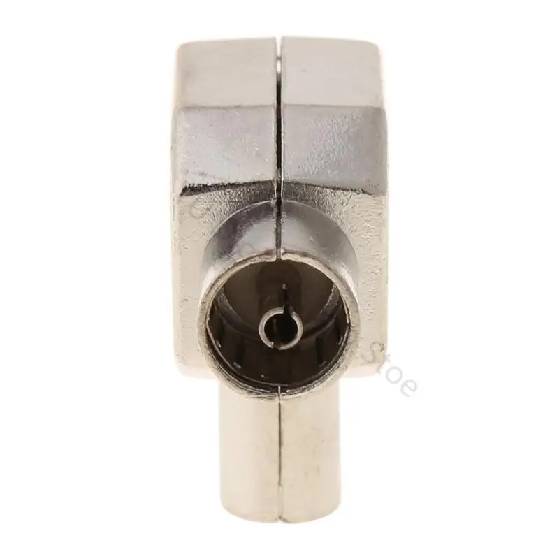96BA 2-Wege für T-Splitter, 1 x Stecker auf 2 x Buchse, Metall-Koax-Koaxial-TV-Antennenadapter – Detail 8