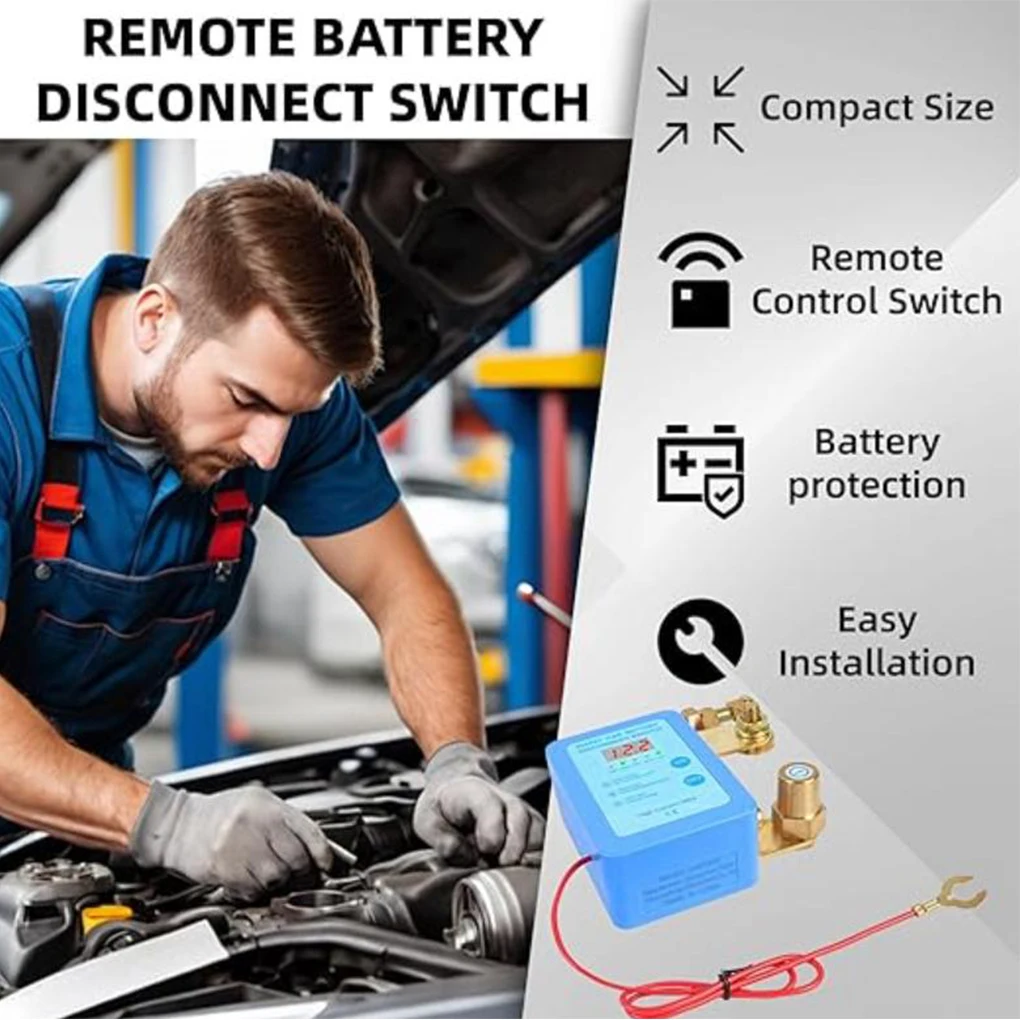 Remote Battery Disconnect Switch Real-time Voltage Display Ensures Easy Monitoring Of Battery Voltage With Manual