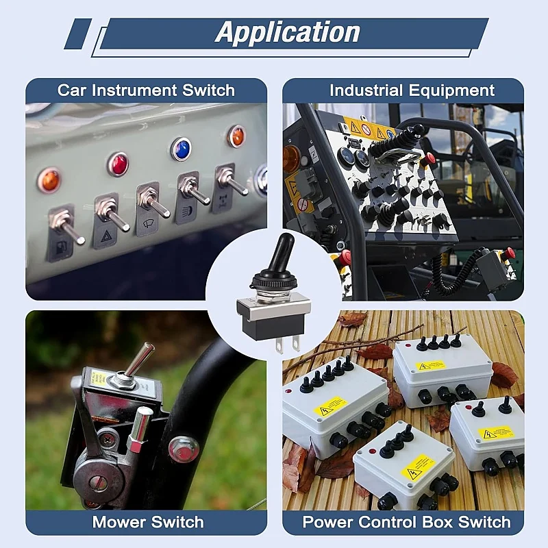 KN3D-101 مفتاح تبديل 12 فولت 2 دبوس مقاوم للماء على إيقاف 25 أمبير 12 فولت مع غطاء مقاوم للماء (عبوة من قطعتين) #5