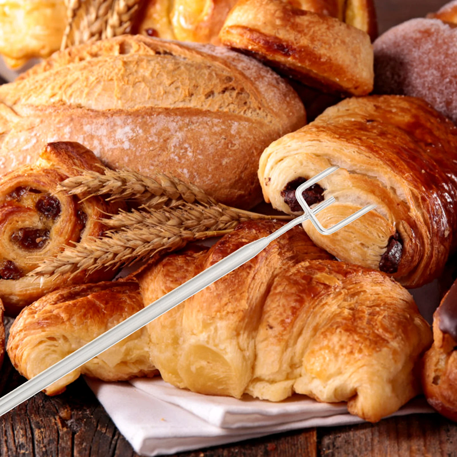 

1Set Chocolate Fork Set Stainless Steel Premium Dipping Tools for Dessert Sauce Fruit Coulis Caramel Cream Gravy Balsamic