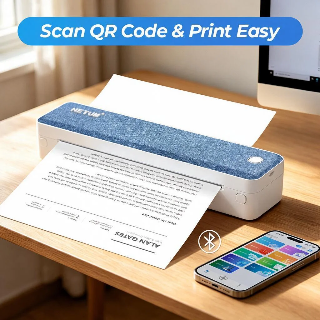 Commercial Document Printing - Imprimante portable A4 sans encre, imprimante