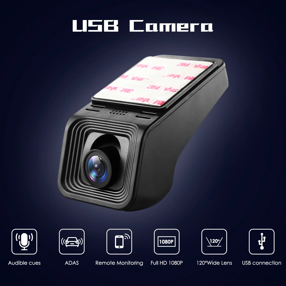 OSSURET For Android GPS Player Car Dash HD 1080P ADAS USB Front DVR Camera Driving Digital Video Recorder Night Version