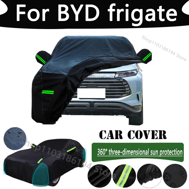 

For BYD frigate Outdoor Protection Full Car Cover Snow Covers Rainwater Sunshine Dustproof Scratches Car Cover