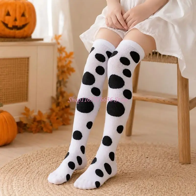 R6FD Children's Over-the-Knee Socks and Arm Sleeves for Costume Parties
