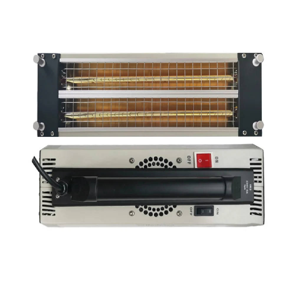 مصباح طلاء بالأشعة تحت الحمراء ذو موجة قصيرة، طاقة عالية، درجة حرارة عالية، محمول باليد، لوحة رش معدنية خفيفة الوزن للصفائح المعدنية للسيارة