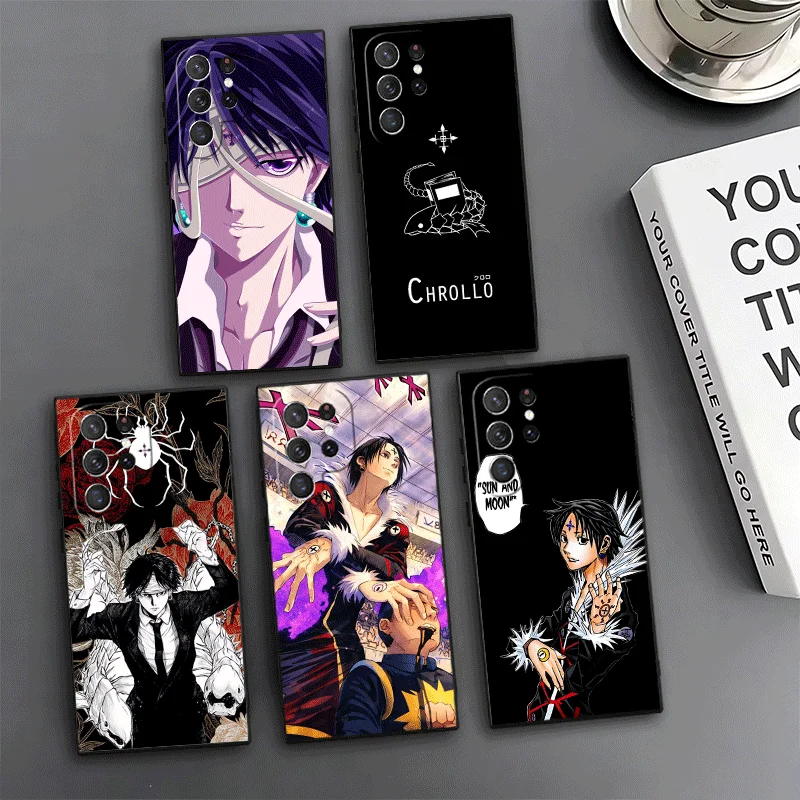 Hunter X-Hunters Chrollo Phone Case For Samsung Galaxy S24 S25 S26 Ultra S23 Plus S22 S21 FE S20 + Edge Pattern Customized Cover