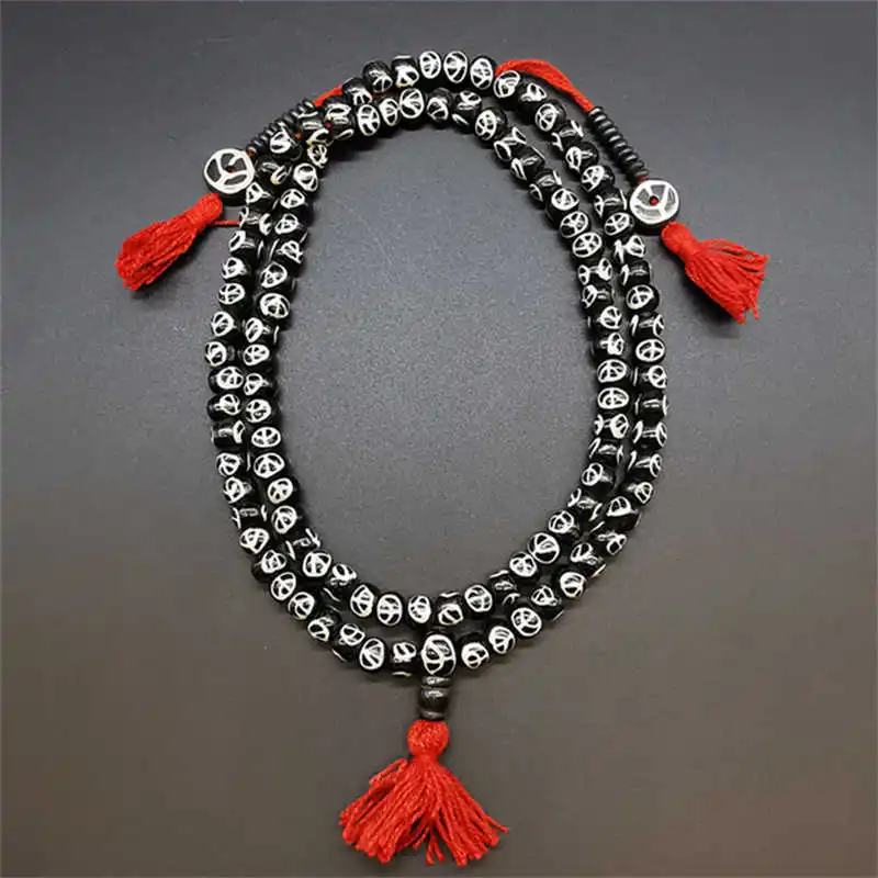 Yak Bone Beads Bracelet Tibetan Buddhist 108PCS Meditation Prayer Mala Multi Desgins BRO629