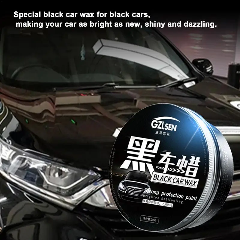 Black Car Wax Car Coating Polishing Wax Solid For Black Autos Ceramics Coating Polish Wax Repair Auto Body Scratches For Auto