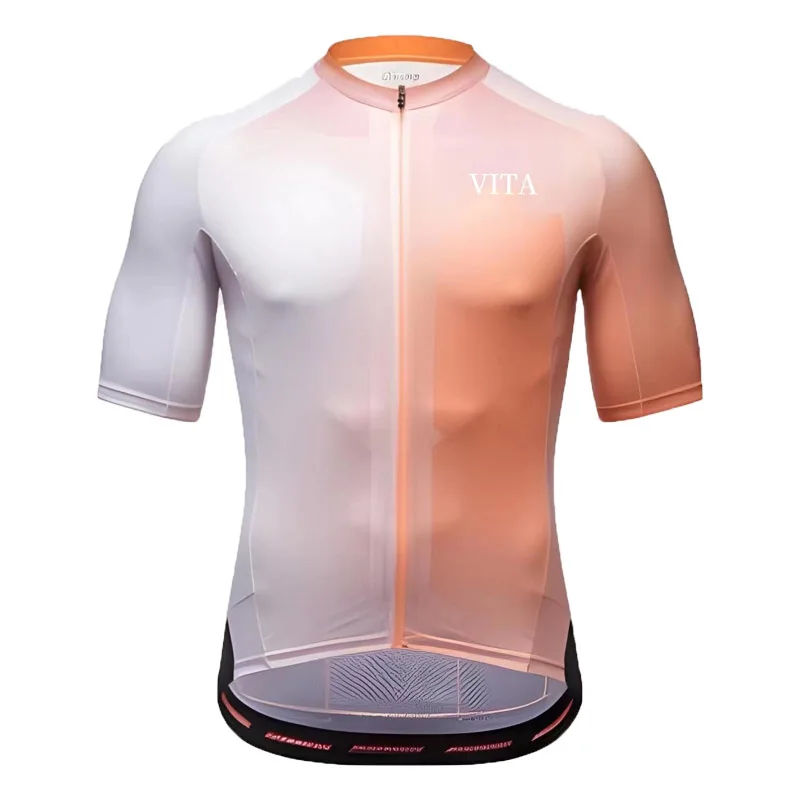 2023 VITA Cycling Jersey Men Bike Mountain Road MTB Bicycle Shirt Short Sleeve Racing Riding Clothing Maillot Ciclismo Hombre