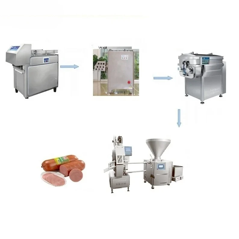 Riempitrice elettrica automatica per salsicce pneumatica industriale