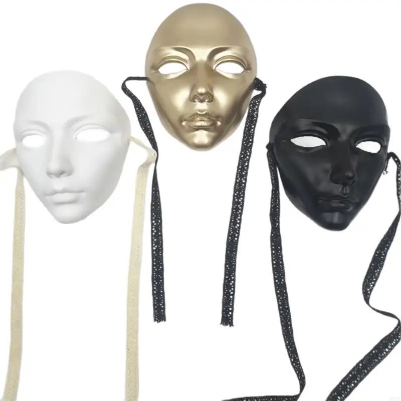 

DXAE Mask Paintable Full Face Mask for Women Men Masquerade Halloween Cosplay