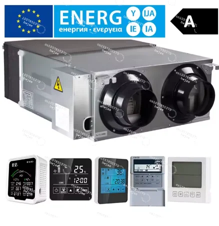 Holtop Fresh air Ventilation System 350m3/h Home Heat Recovery Ventilation System