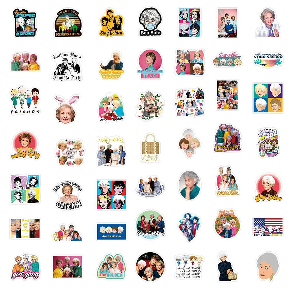 10/50PCS  TV SHOW The Golden Girls Sticker DIY Phone Laptop Luggage Skateboard Guitar Helmet Phone Graffiti Decals Fun for Kid