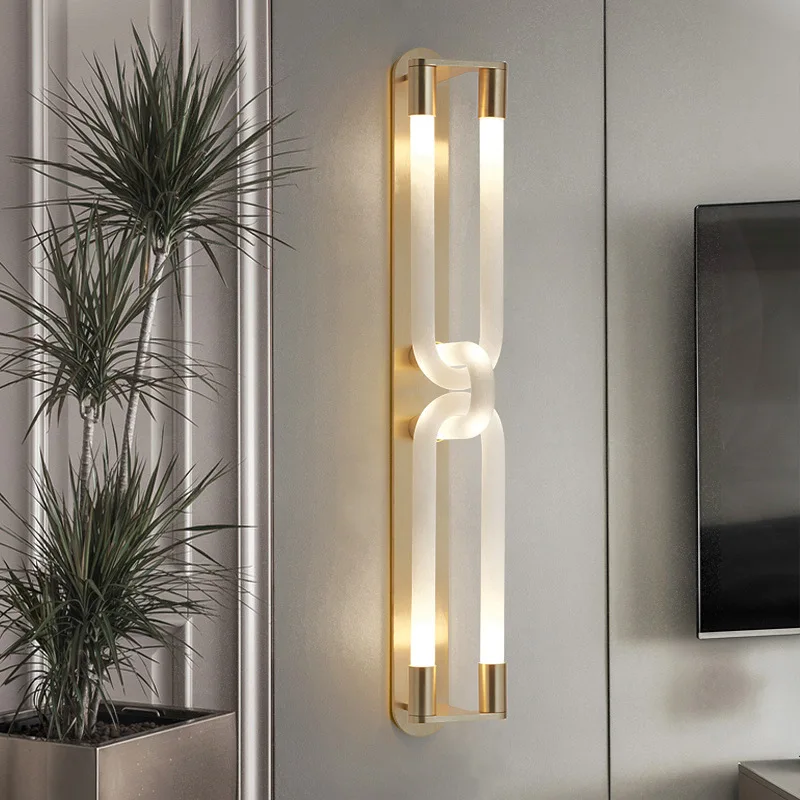

Light Luxury Creative TV Background Wall Light with Bathroom Decor for Club and Living Room