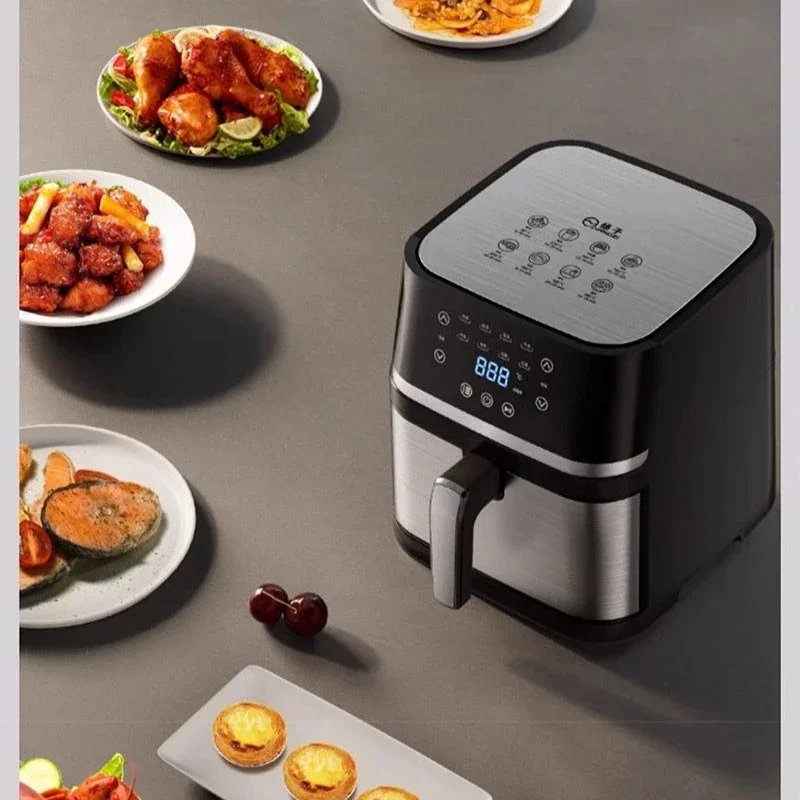 Air fryer household large capacity smart electric fryer no flip multifunctional electric oven integrated French fry machine