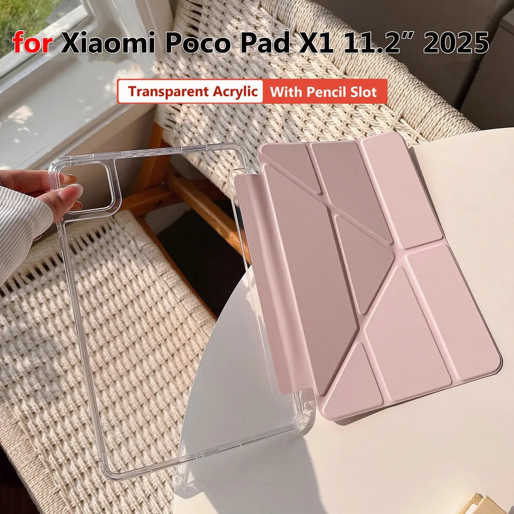 

For Xiaomi Poco Pad X1 11.2 Inch Pad 8 7 Pro 11.2" 2025 for Redmi Pad2 11inch SE SE 8.7" K Pad 8.8" Mini Y-folding Flip Case