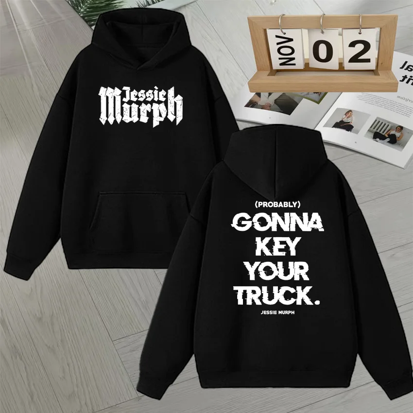 

Hot Jessie Murph Double Sided Print Sweatshirt Fleece Autumn Winter Men Women Long sleeve Hoodie Fashion popular Unisex Pullover