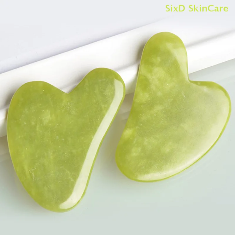 1PC Natuurlijke Guasha Facial Jade Gezicht Lichaamsverzorging SPA Gua Sha Board Massager Tool