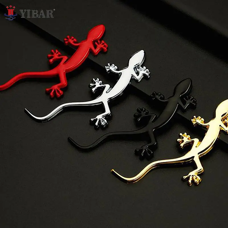 1PC Reflective Car Metal Truck Sticker Lizard Gecko Decal Badge Emblem Decor